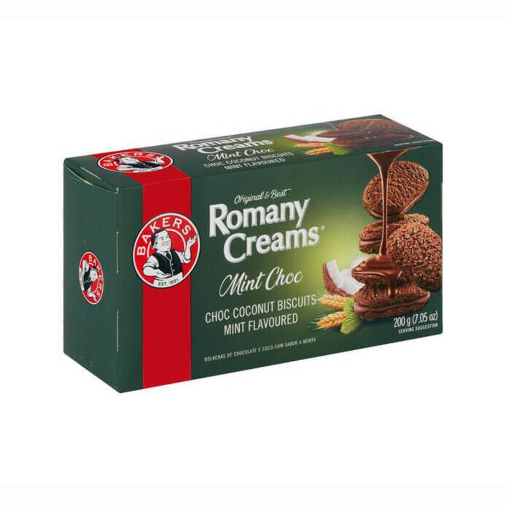 Bakers Romany Creams Mint Choc (South Africa) 200g - Candy Mail UK