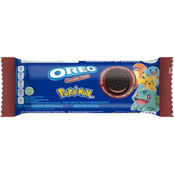 Oreo Pokemon Chocolate Sandwich Cookies 64.4g - Candy Mail UK