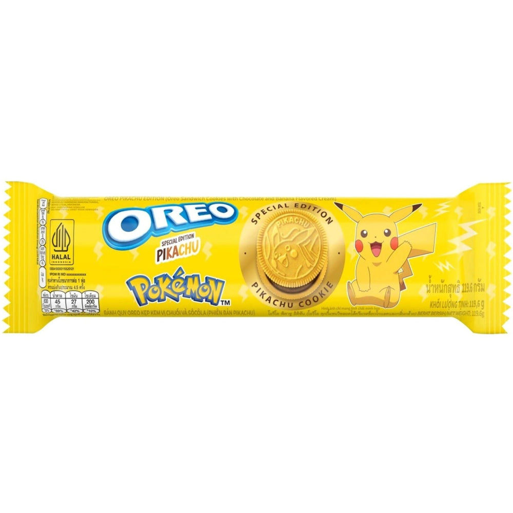 Oreo Special Edition Pokemon Banana Cream Sandwich Cookies 119g - Candy Mail UK