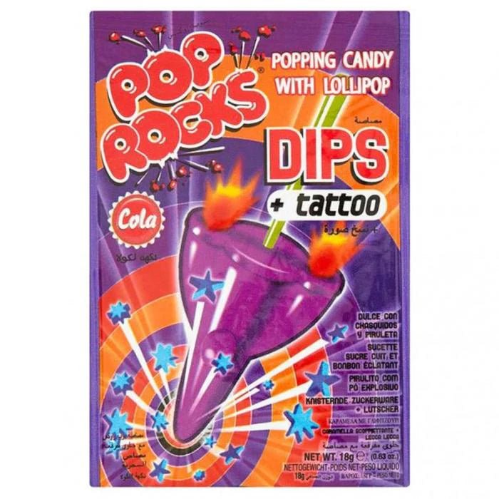 Pop Rocks Dips + Tattoo Cola 18g - Candy Mail UK