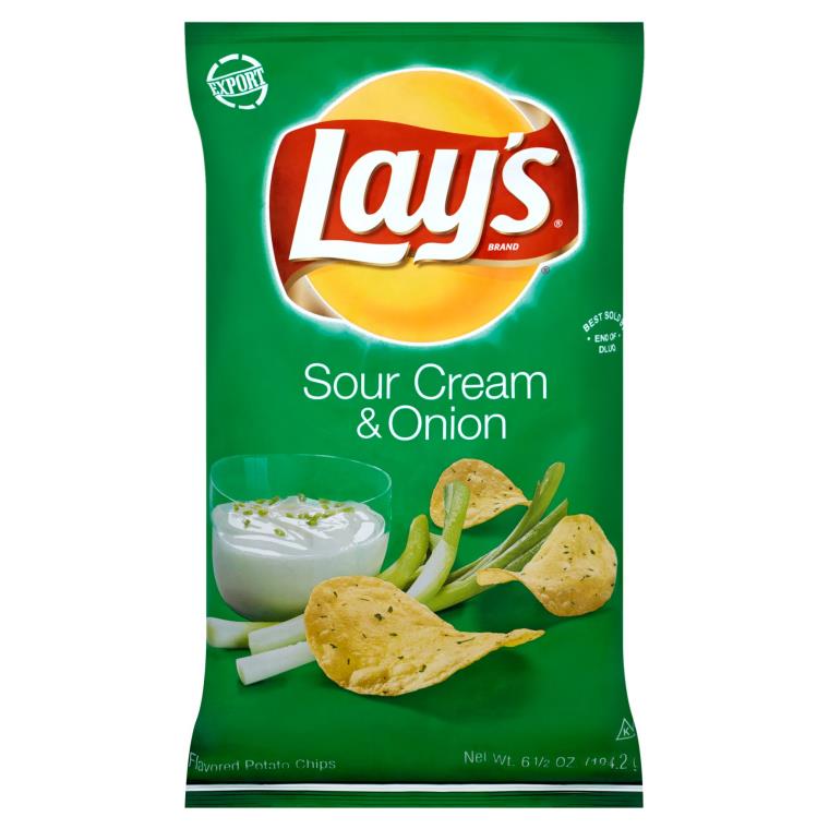 Frito Lay's Sour Cream & Onion Flavoured Crisps USA 182g - Candy Mail UK
