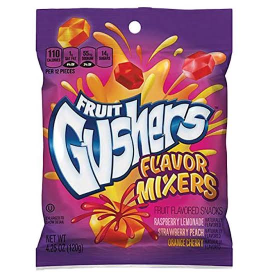 Fruit Gushers Flavour Mixers 120g Candy Mail UK