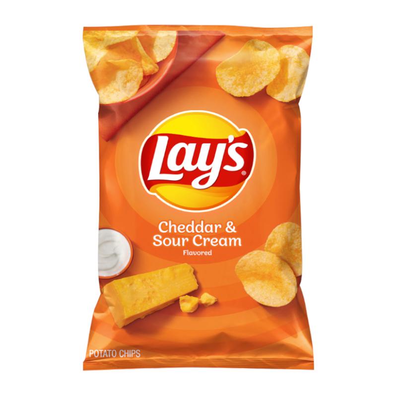 Lay's Cheddar and Sour Cream 184g - Candy Mail UK