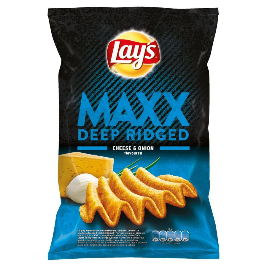 Lay's Maxx Deep Ridge Cheese and Onion (EU) 130g - Candy Mail UK