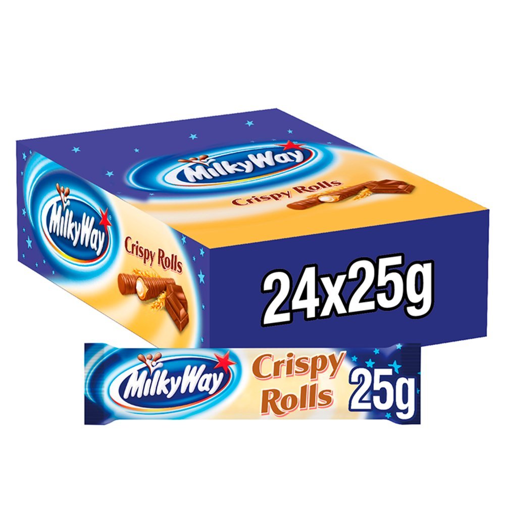 Milkyway Crispy Rolls 24x22.5g - Candy Mail UK