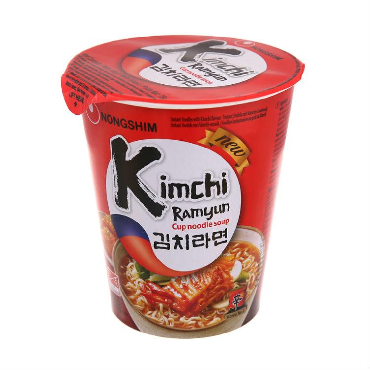 Nongshim Kimchi Ramyun Noodle Cup Soup 75g - Candy Mail UK