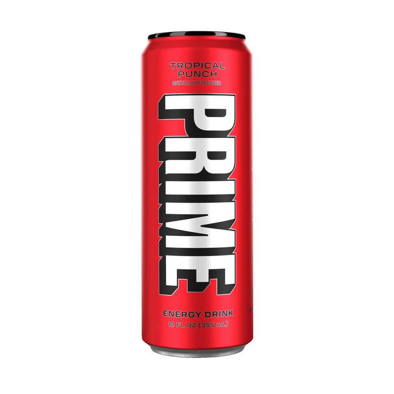 Prime Energy By Logan Paul x KSI- Tropical Punch 355ml (Damaged Can) - Candy Mail UK