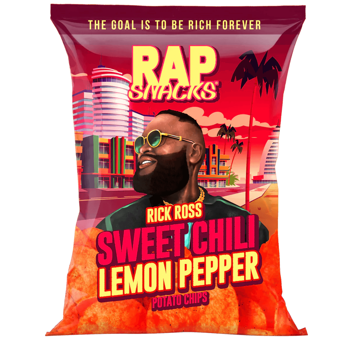 Rap Snacks Rick Ross Sweet Chili Lemon Pepper 28g Candy Mail UK