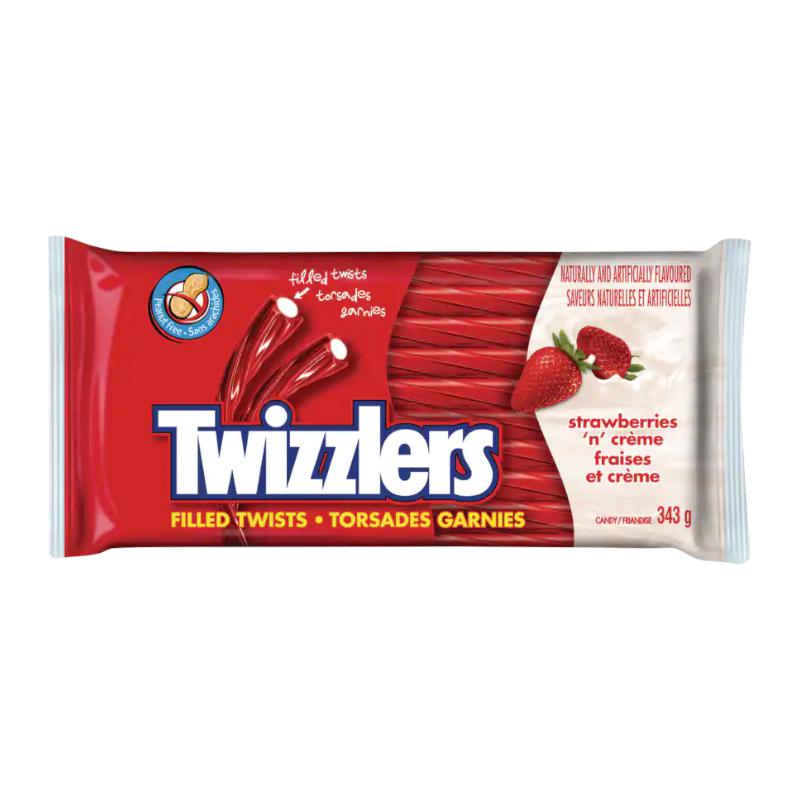 Twizzlers Strawberries and Crème (Canada) 343g - Candy Mail UK