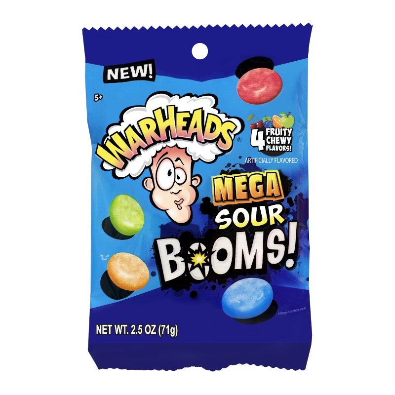 Warhead Mega Sour Booms 71g - Candy Mail UK