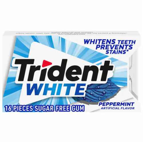 Trident White Peppermint Sugar-Free Gum – USA Import