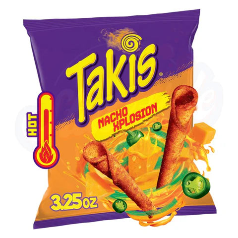 Takis Nacho Xplosion 92.3g – Cheesy Crunch with a Kick!  BEST BEFORE 29th SEPTEMBER 2025