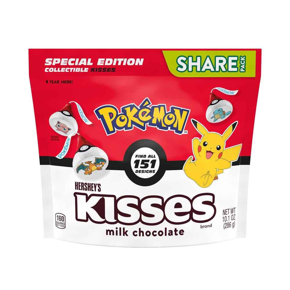 HERSHEY’S KISSES Milk Chocolate Pokémon Candy Bag (USA) 286g