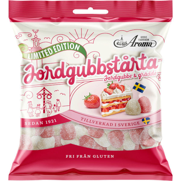 Gelégodis Jordgubbstårta – 125g (Sweden)
