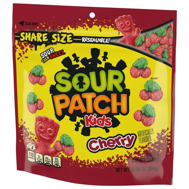 Sour Patch Kids Cherry Share Size Bag 308g