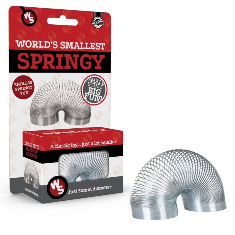 
                  
                    World's Smallest Springy – Mini Metal Spring Fidget Toy
                  
                