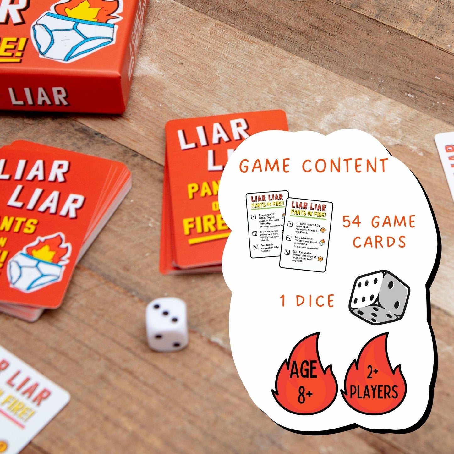 
                  
                    Liar Liar Pants on Fire – Family True or False Card Game
                  
                