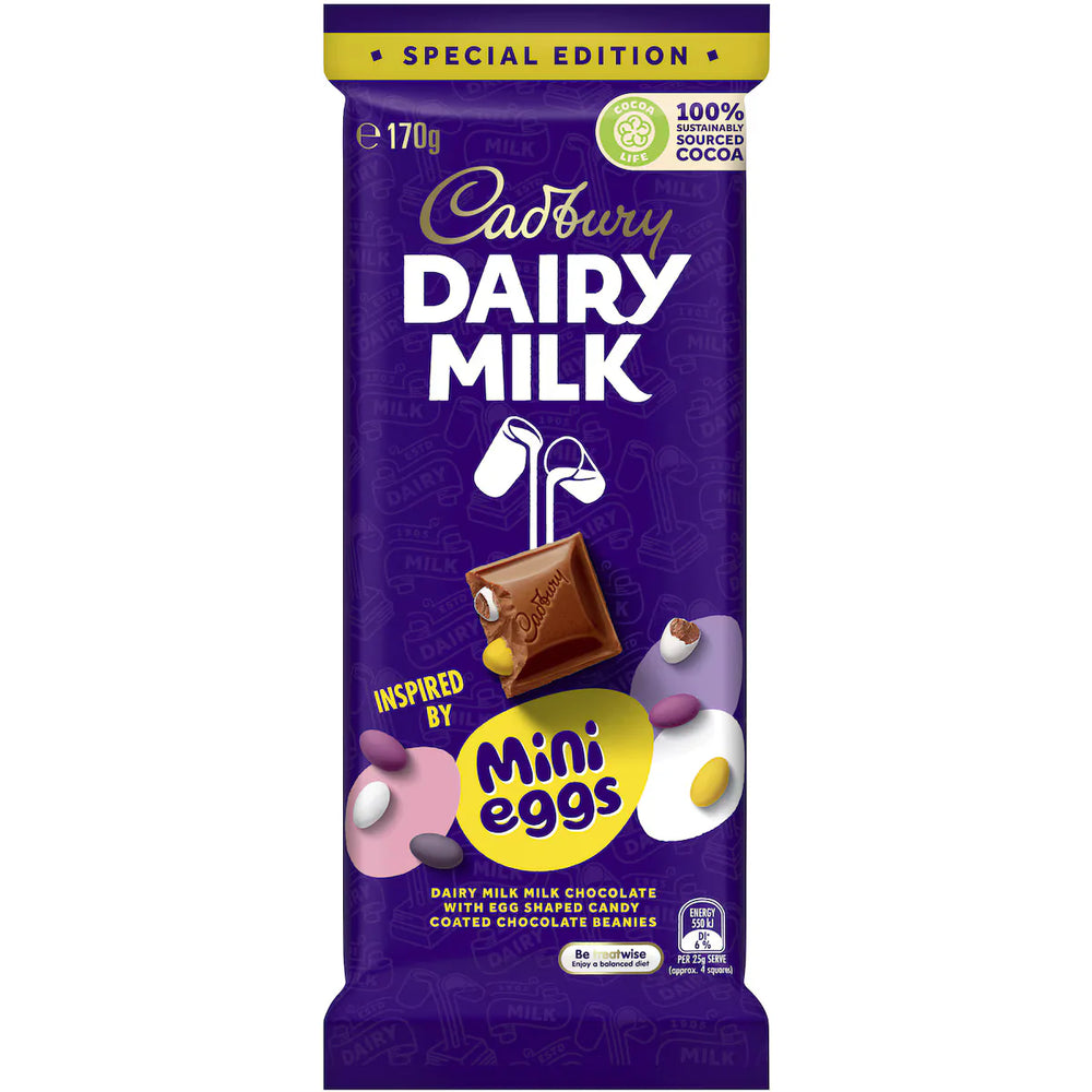 Cadbury Dairy Milk Mini Eggs Easter Block (Australia) 170g