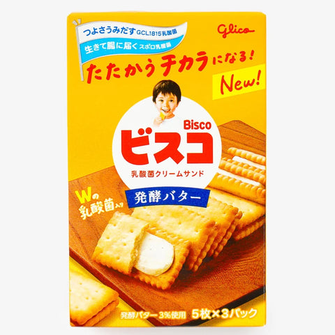 Glico Bisco Butter Snadwich Biscuit 81g Japan