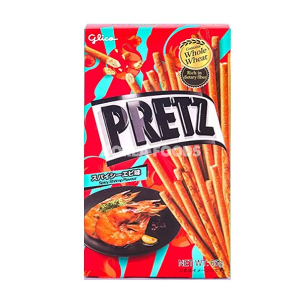 Glico Pretz Mild Spicy Shrimp Biscuit Sticks 41g