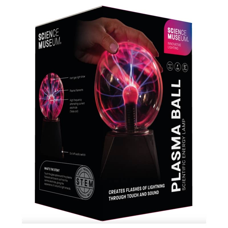 
                  
                    Science Museum Plasma Ball 5" – USB Touch & Sound Reactive Lightning Globe
                  
                
