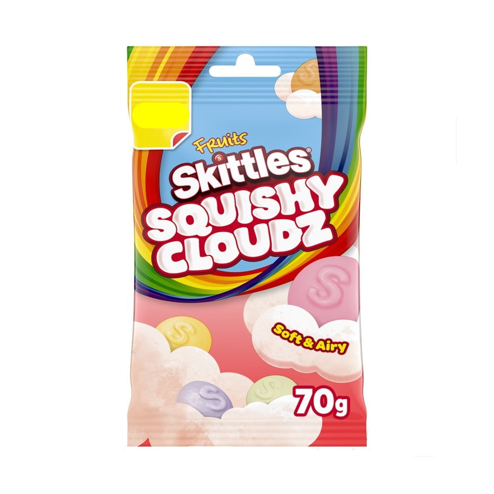 Skittles Squishy Cloudz Chewy Sweets (70g) BEST BEFORE OCTOBER 2025