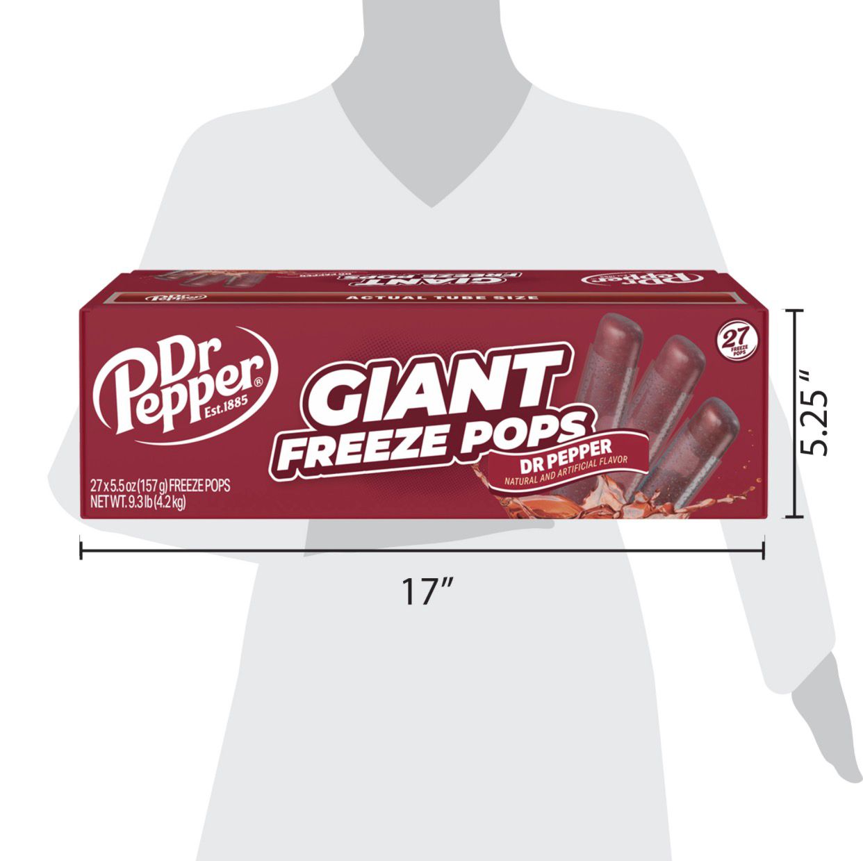 
                  
                    (Pre-Order) Dr Pepper Giant Freezies – 27 Pack (150ml Each) – Soda Flavour Ice Pops
                  
                