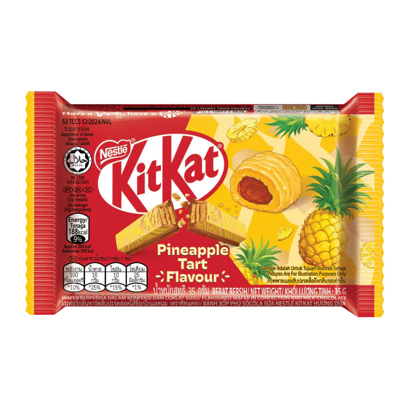 KitKat Pineapple Tart – 35g (Thailand)  BEST BEFORE  OCTOBER 2025
