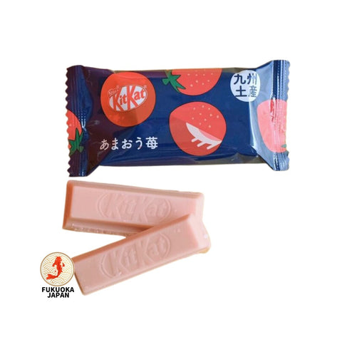 Nestle KitKat Omiyage Kyushu Amaou Strawberry Flavour Single Bar product packaging