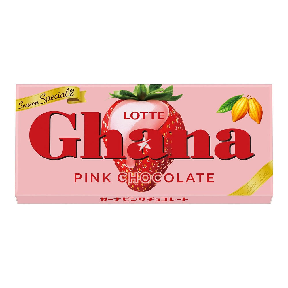 Lotte Ghana Pink Chocolate 45g Japan – Candymail UK