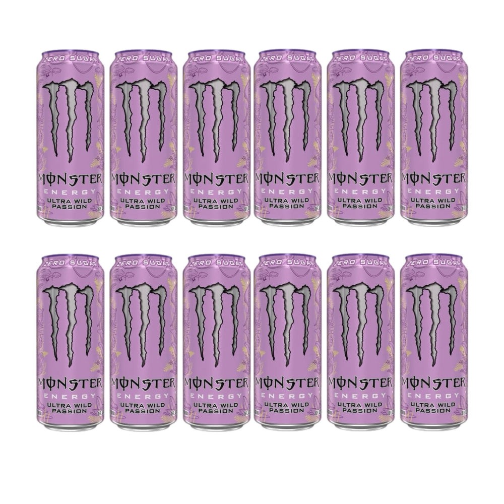 Monster Zero Sugar Ultra Wild Passion Energy Drink – Case of 12 x 473 ml