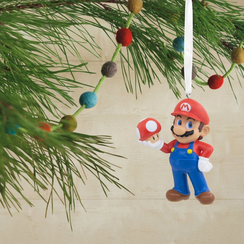 
                  
                    Collectable Super Mario™ Mario with Super Mushroom Ornament
                  
                