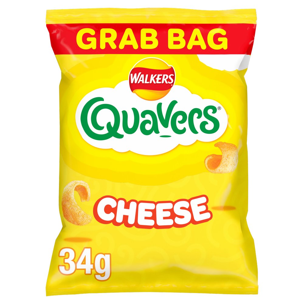 Walkers Quavers Cheese Snacks (34g) Best Before (21/06/25)