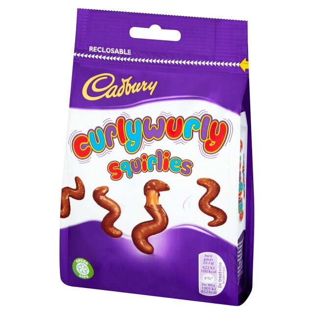 Cadbury Curly Wurly Squirlies Chocolate Bag (85g)