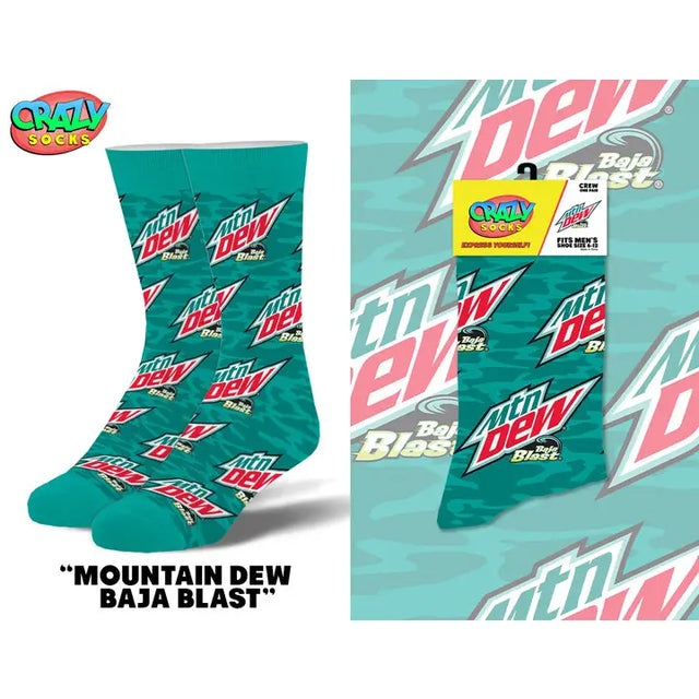 Mountain Dew Stripes - T-shirt à col rond pour homme