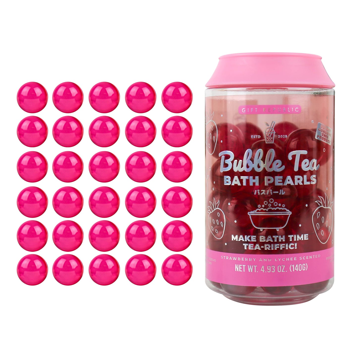 
                  
                    Bubble Tea Bath Pearls Strawberry & Lychee Novelty Gift
                  
                