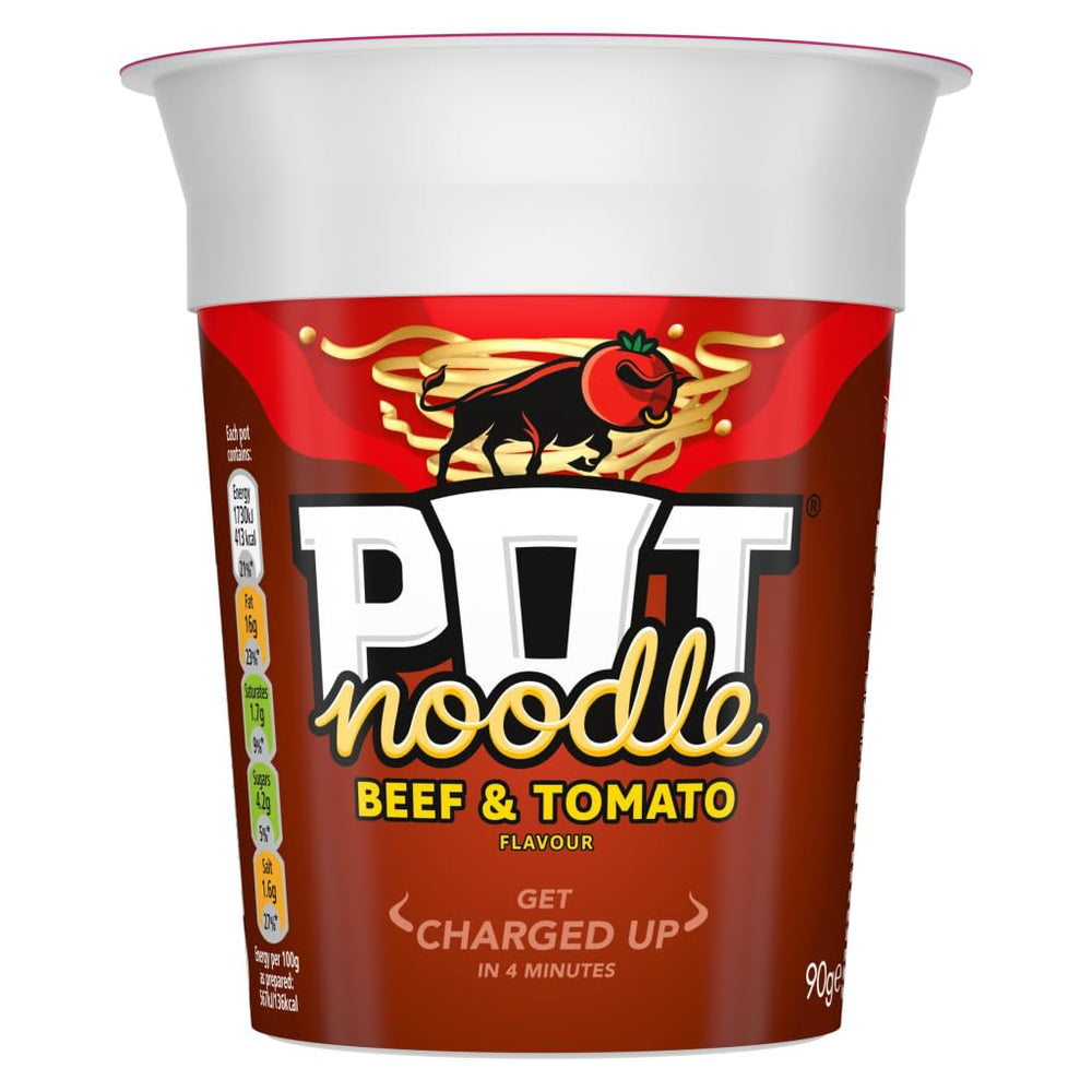 Pot Noodle Beef & Tomato Flavour (90g) Best Before October 2025