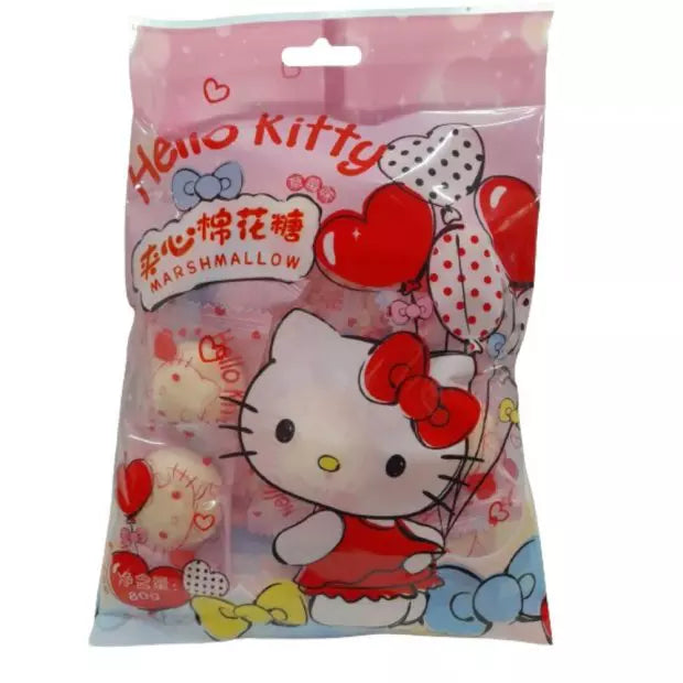 Hello Kitty Marshmallow with Strawberry Sauce 80g