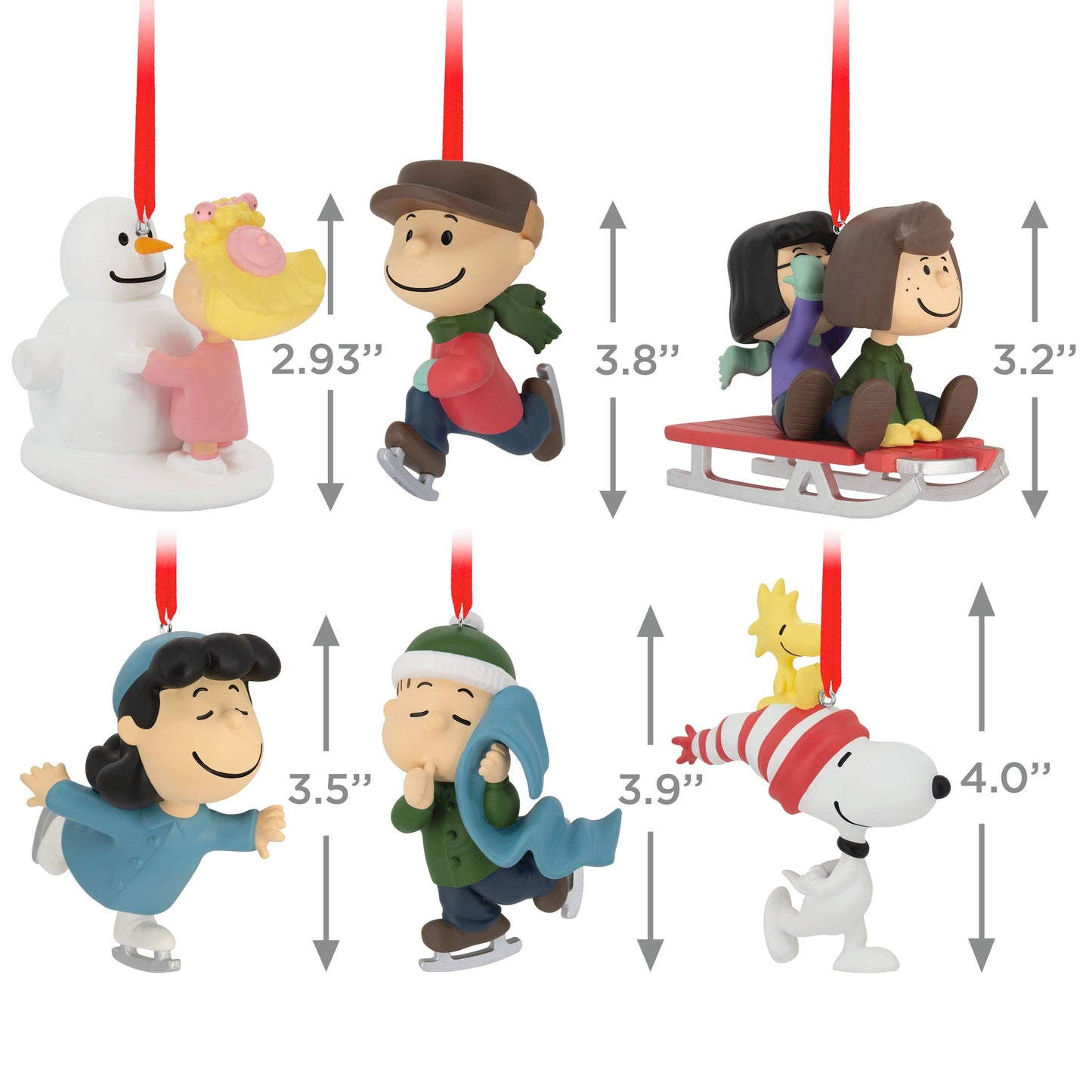 
                  
                    PEANUTS™ Ornaments - Pack of 6 PEANUTS™ Winter Activities: Peanuts
                  
                