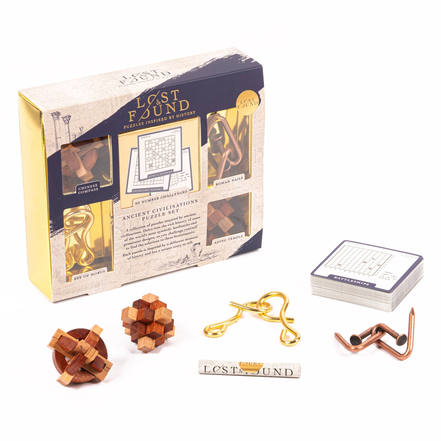 
                  
                    Lost & Found: Ancient Civilization Set of 5 - Wooden Puzzle
                  
                