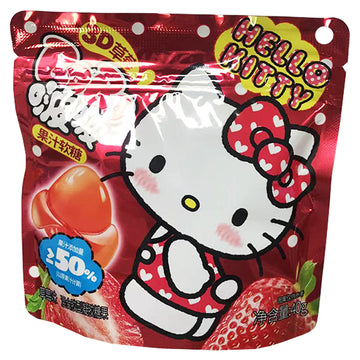 QSS Hello Kitty Soft Candy Strawberry Flavour 40g  BEST BEFORE 28th AUGUST 2026