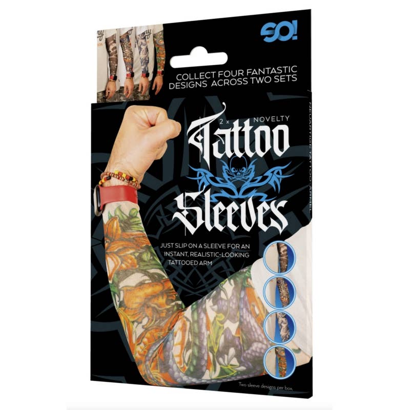 
                  
                    Tattoo Sleeves – Pack of 2 Realistic Fake Tattoo Arm Sleeves
                  
                