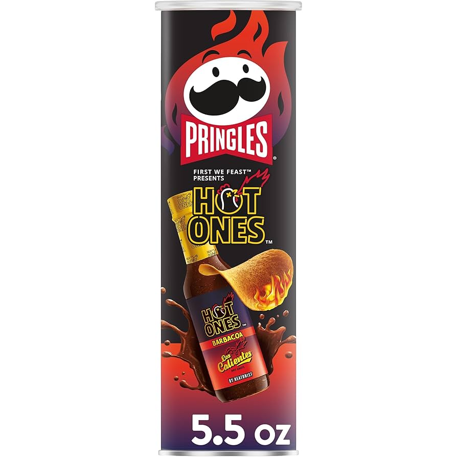 Pringles Hot Ones Los Calientes Barbacoa – 158g (USA)