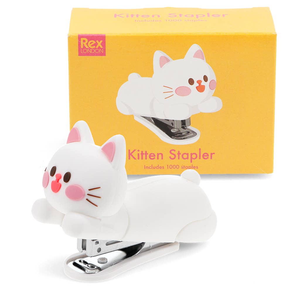 
                  
                    Kitten Mini Stapler – Cute Cat Desk Stapler with 1,000 Staples
                  
                