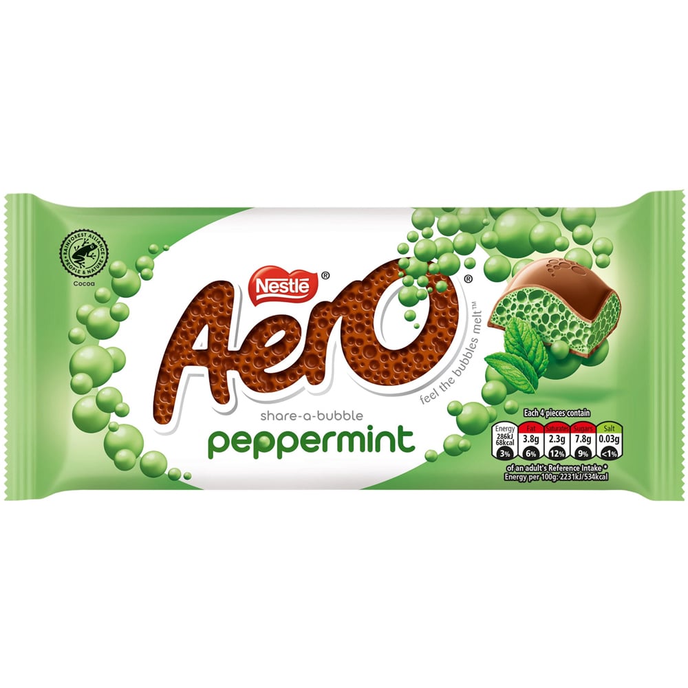 Aero Peppermint Chocolate Sharing Bar (90g) BEST BEFORE NOVEMBER 2025