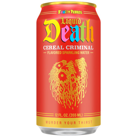Liquid Death Fruity Pebbles Cereal Criminal 355ml