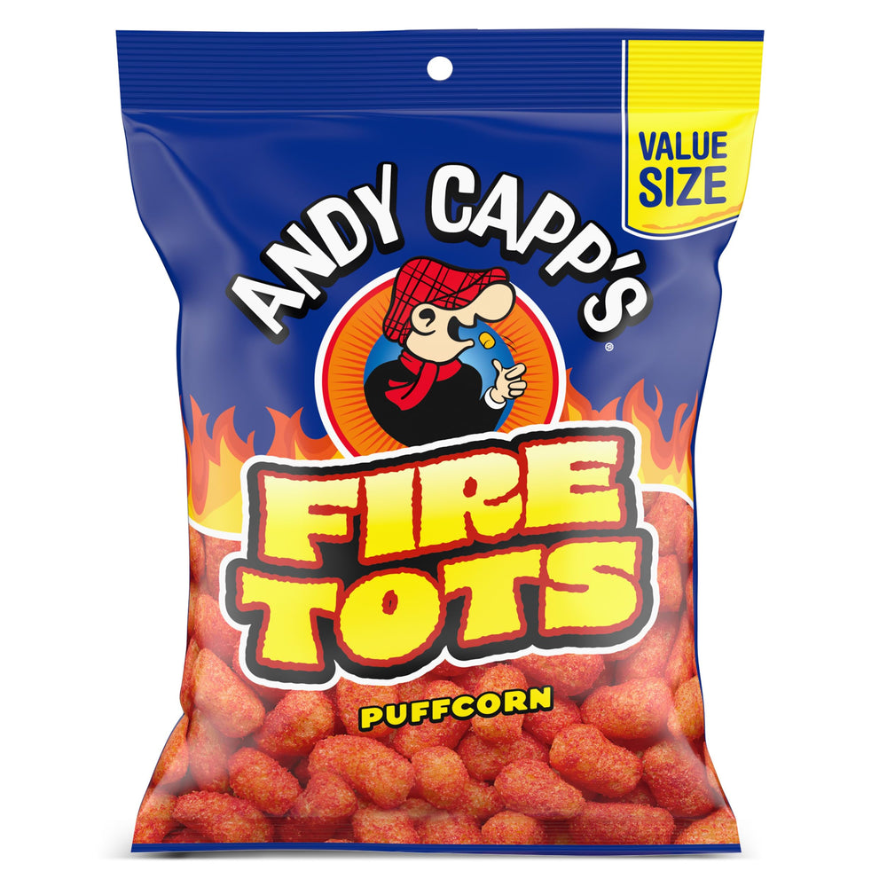 Andy Capp's Fire Tots Puffcorn 106g Best Before (July 2025)