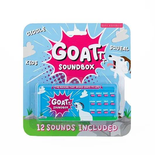 Gift Republic Goat Sound Box | 12 Funny Goat Noises & Novelty Gift
