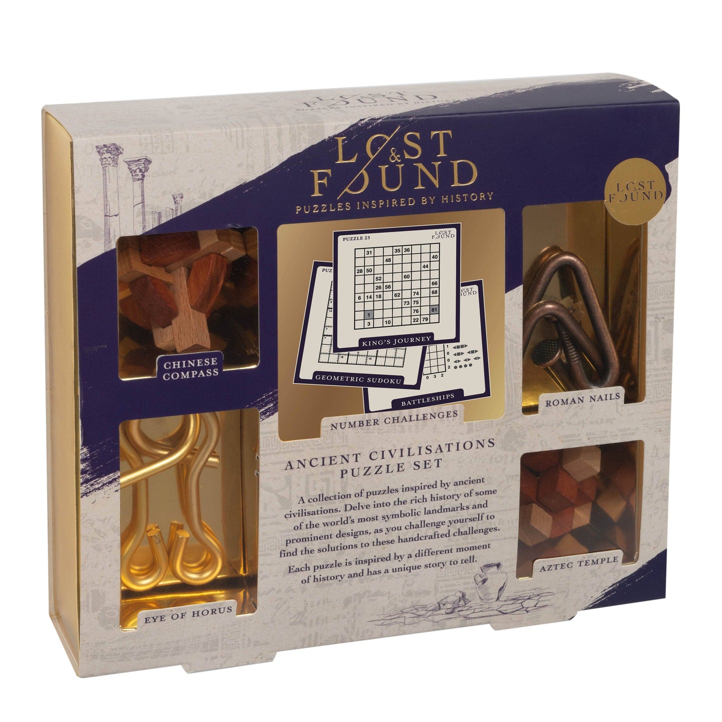 
                  
                    Lost & Found: Ancient Civilization Set of 5 - Wooden Puzzle
                  
                