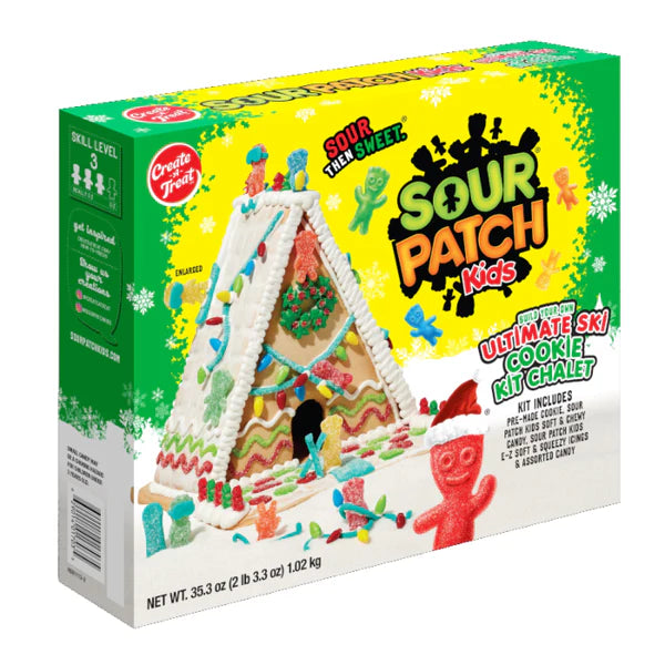 Create-A-Treat Sour Patch Kids Ultimate Ski Chalet Cookie 1.02kg